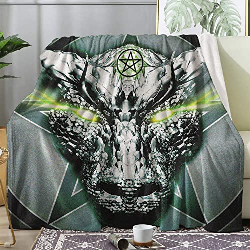 Couvertures et Plaids de Lit Dragon avec Finition Flanelle Soft