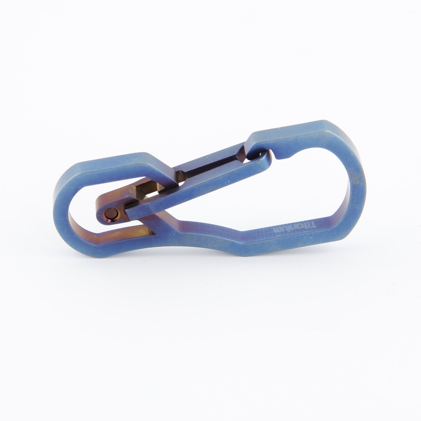 Titane Multi Outils Porte-clé Crochet EDC Outil Max-Bearing 50 kg Porte-clés pour randonnée, camping, extérieur (Bleu)