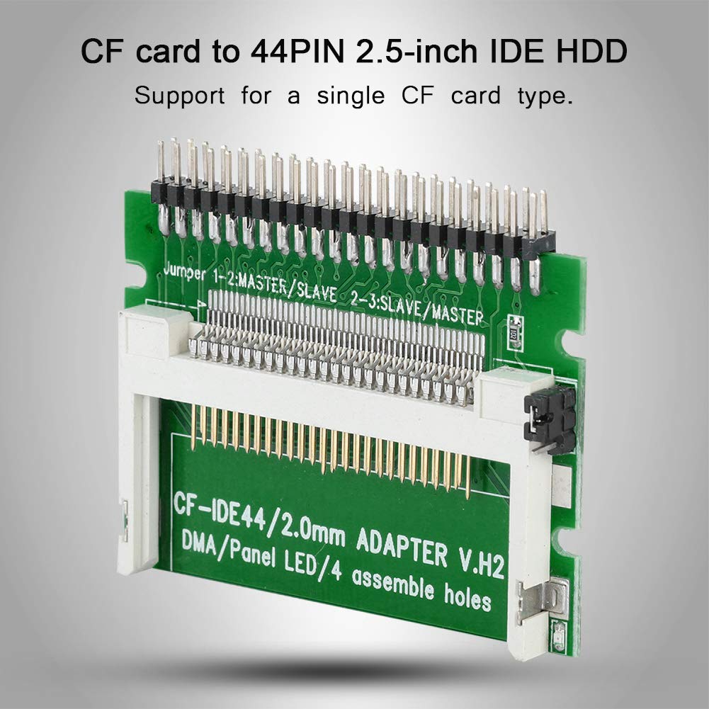 ASHATA Scheda di Memoria CF Compact Flash a Scheda da 2,5 Pollici IDP Scheda Disco Rigido IDE, Adattatore SSD HDD CF ID Portatile, Supporto per Linux, Wince