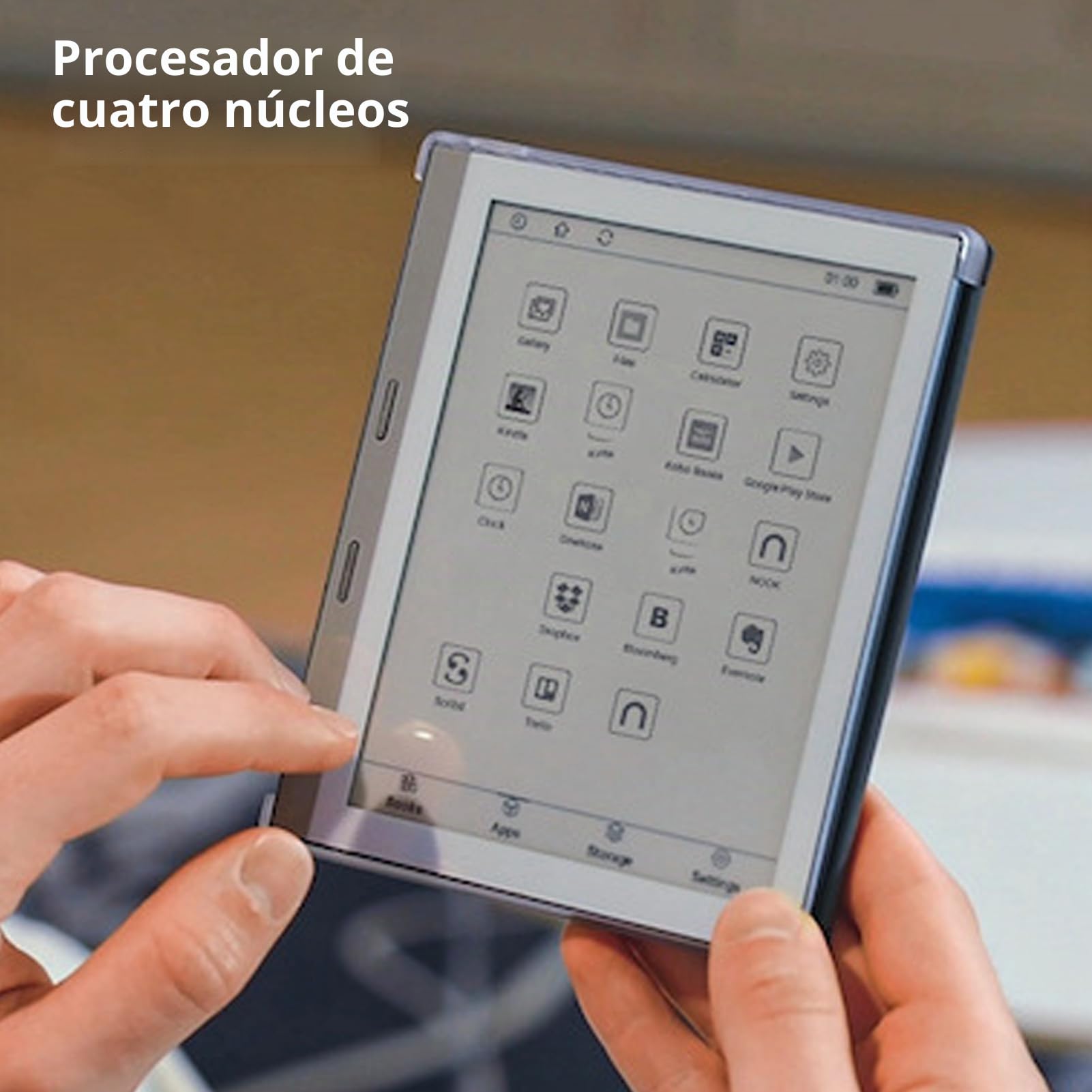 E Reader, Lector de Libros Electrónicos con Pantalla Táctil HD de 5.76 con WiFi y Bluetooth, 1 GB RAM 32GB ROM 198ppi E Tinta Tableta con Micro Storage Card Slot, para Android