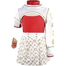 LEMONBABY Kids Girls Nova Zombies 4 pcs Costume Set Cheerleader Birthday Cosplay with Wristband Halloween Dress Up