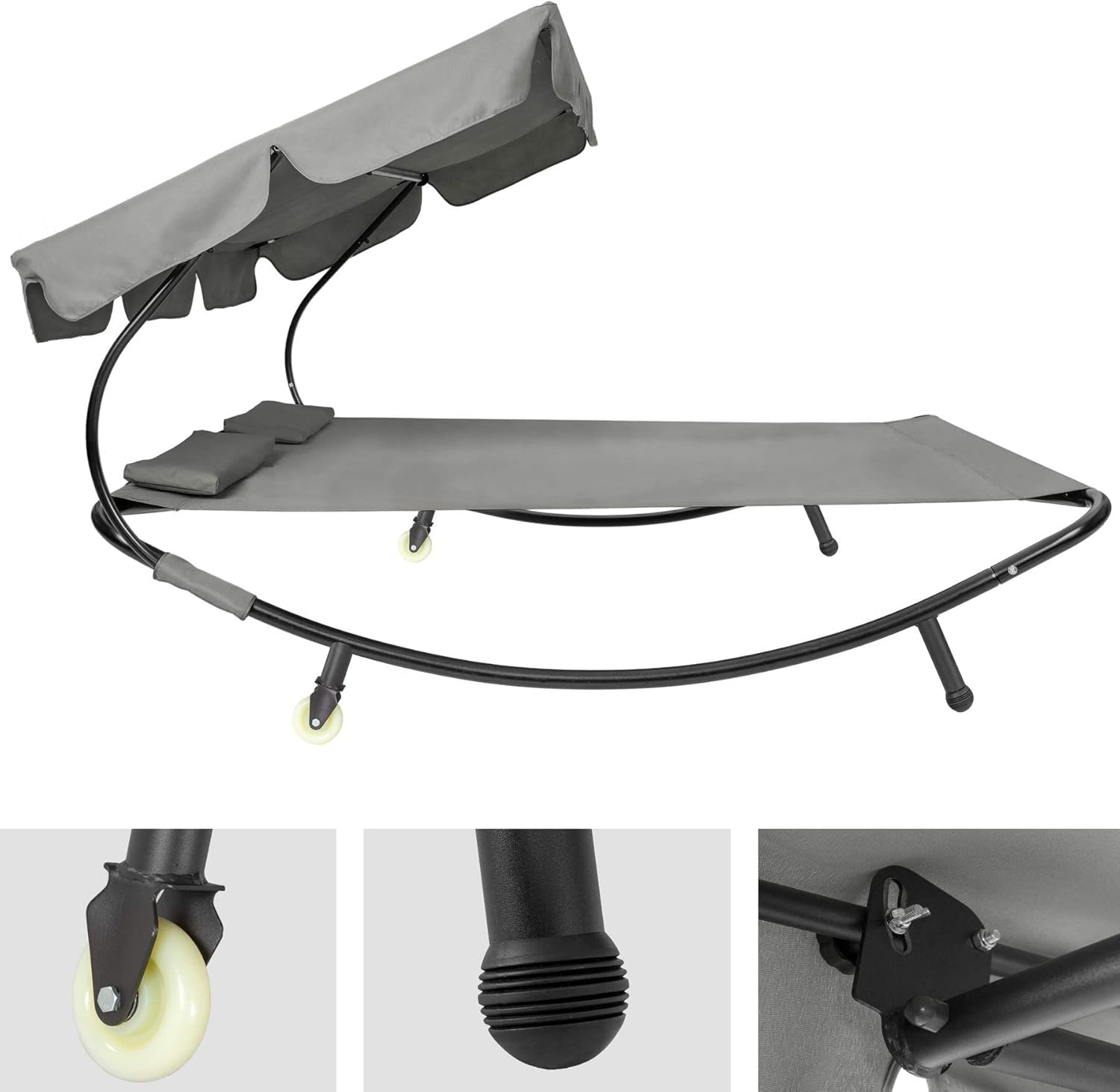 TecTake 800089 Double Garden Lounger assembly details