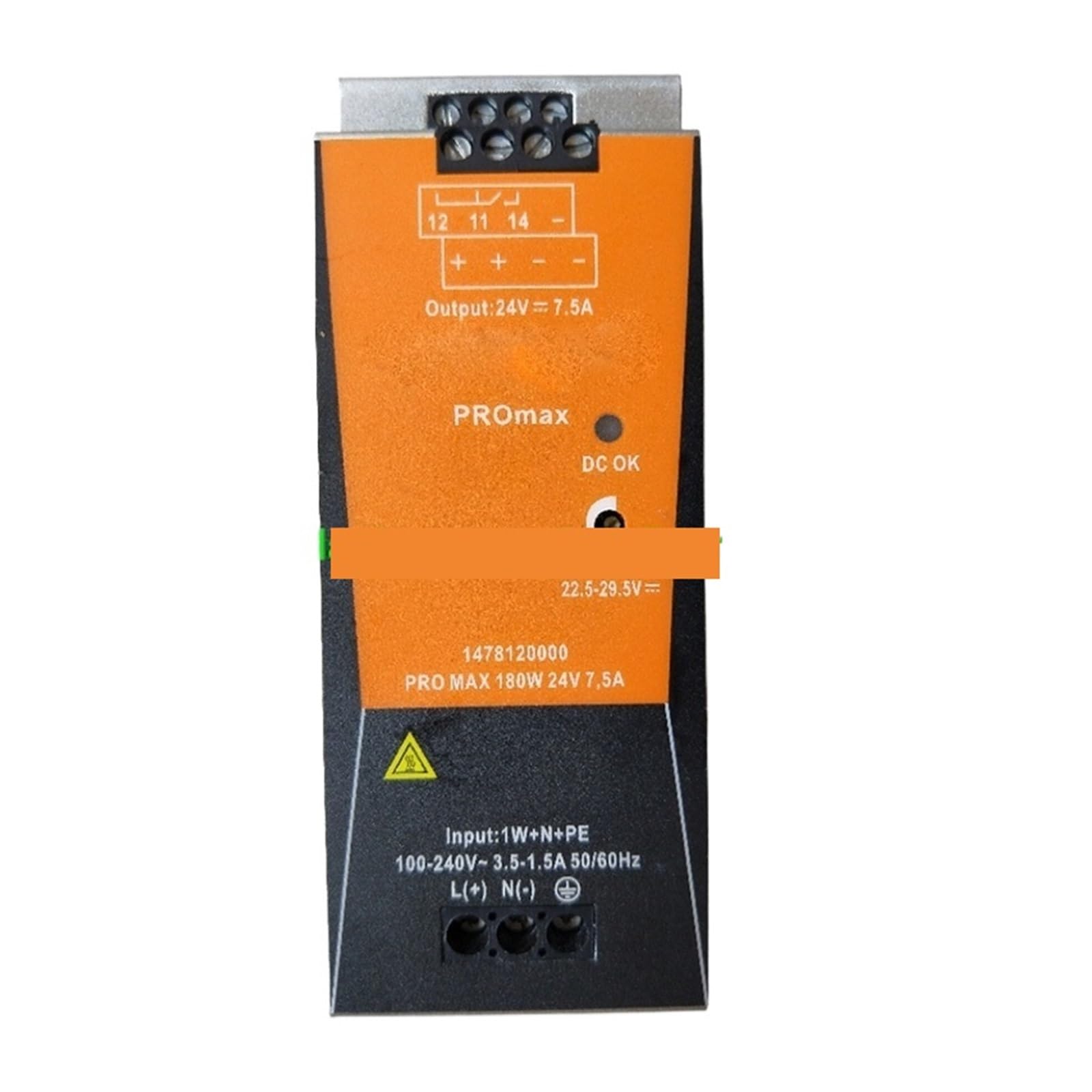 Alimentation à découpage 180W 24V bloc de puissance pour intégration en usine