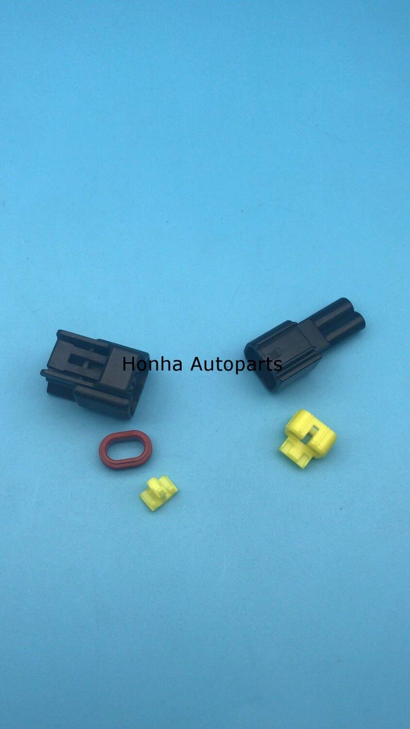 Davitu Cables, Adapters & Sockets - 2.3mm 2pin female male ignition coil plug high voltage auto wire connector FW-C-2F-B FW-C-2M-B - (Color Name: 100)