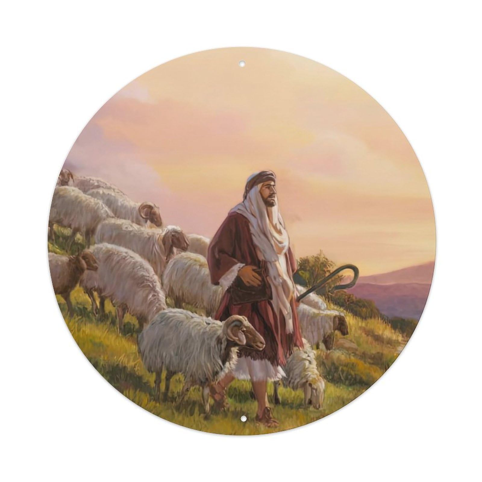 Animal Artwork Awassi Sheep Vintage Metal Tin Sign Plaque Wall Decor for Cafe, Club Bar, Office, Garden Metal Poster 8x8Inch