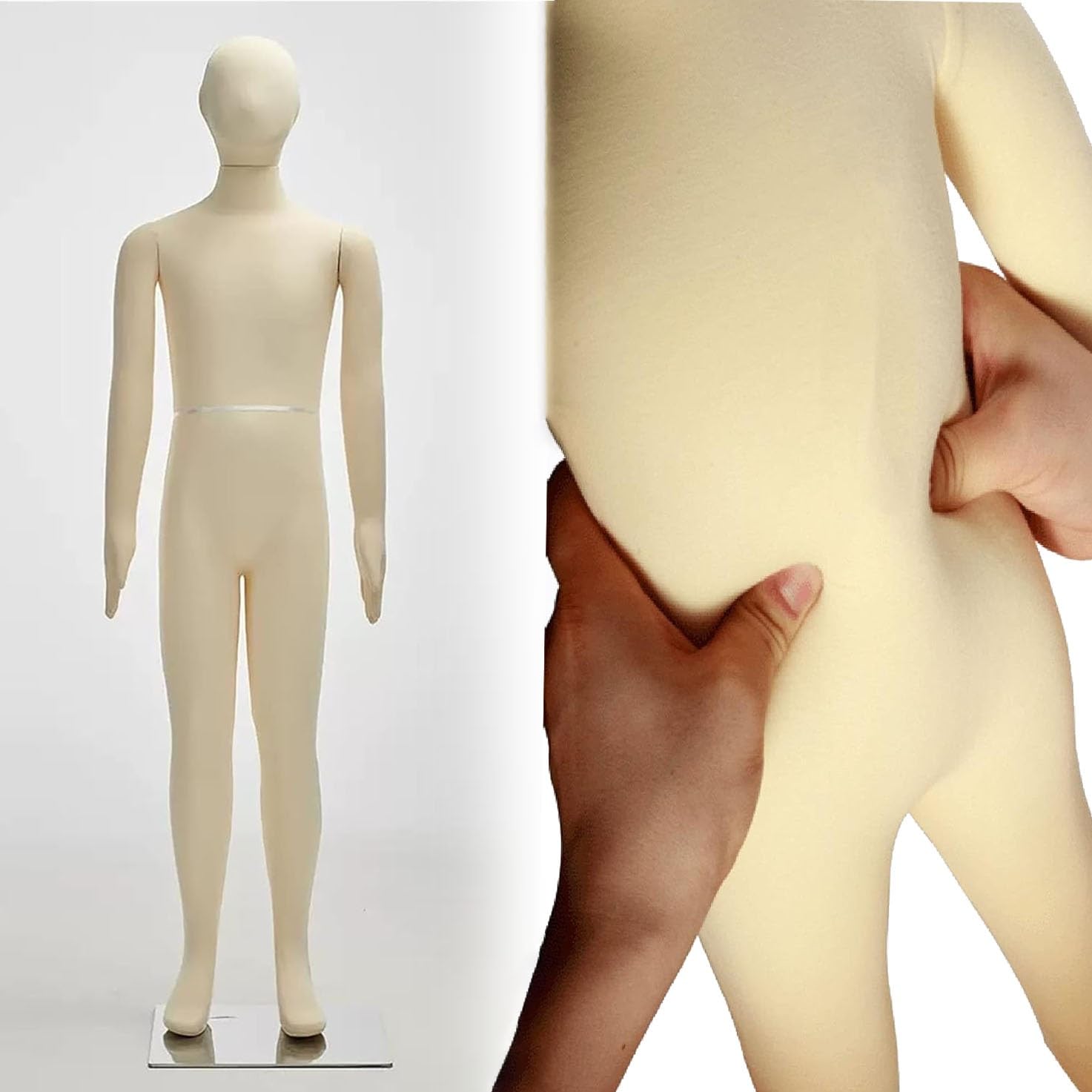 Maniqui Infantil Maniquí De Costura Para Adolescentes, Maniquí Flexible De Cuerpo Entero Para Niños Para Escaparate, Sastrería U Online Para Principiantes, Estudiantes Y Modistas(1 Year old)
