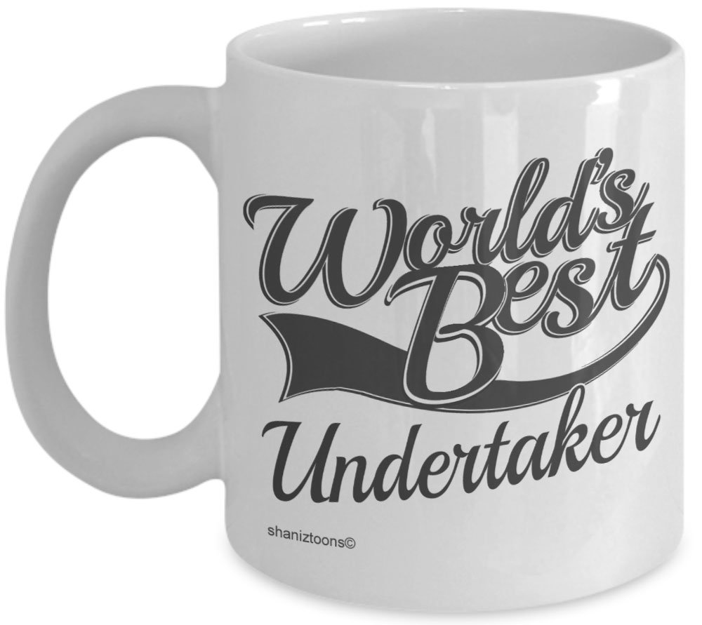 Shaniztoons White Undertaker World's Best Novelty Gift Mug