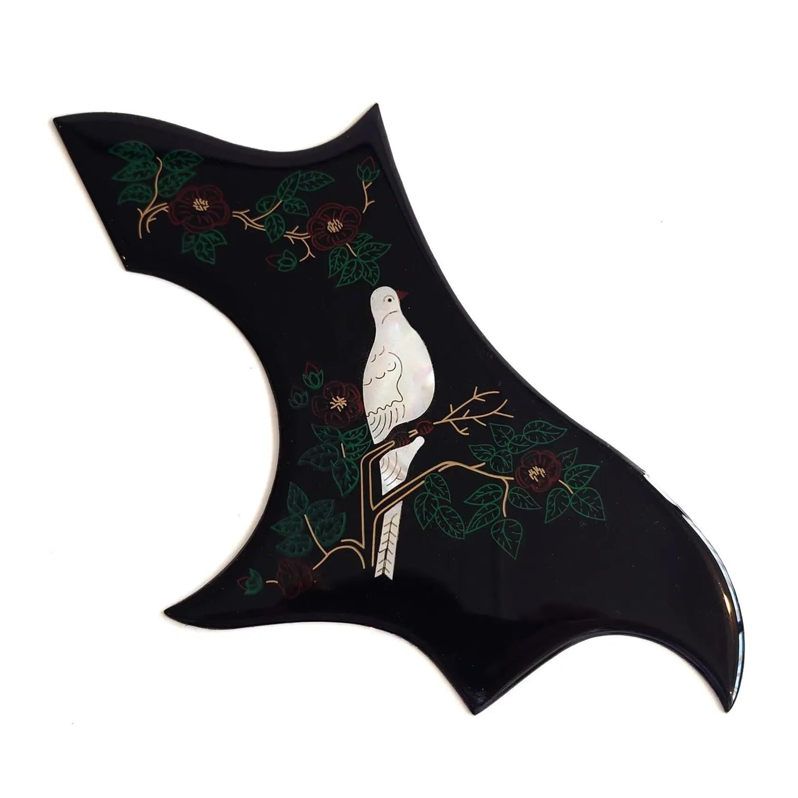 Guitar Pickguard Acoustic Guitar Pickguard Pickguard Dove Thickness 2mm Black And Dark Brown(1)