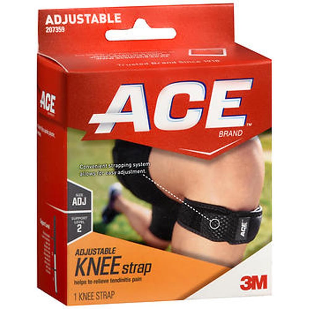 Ace Knee Strap Adjustable, Moderate Support - Each, Pack of 2