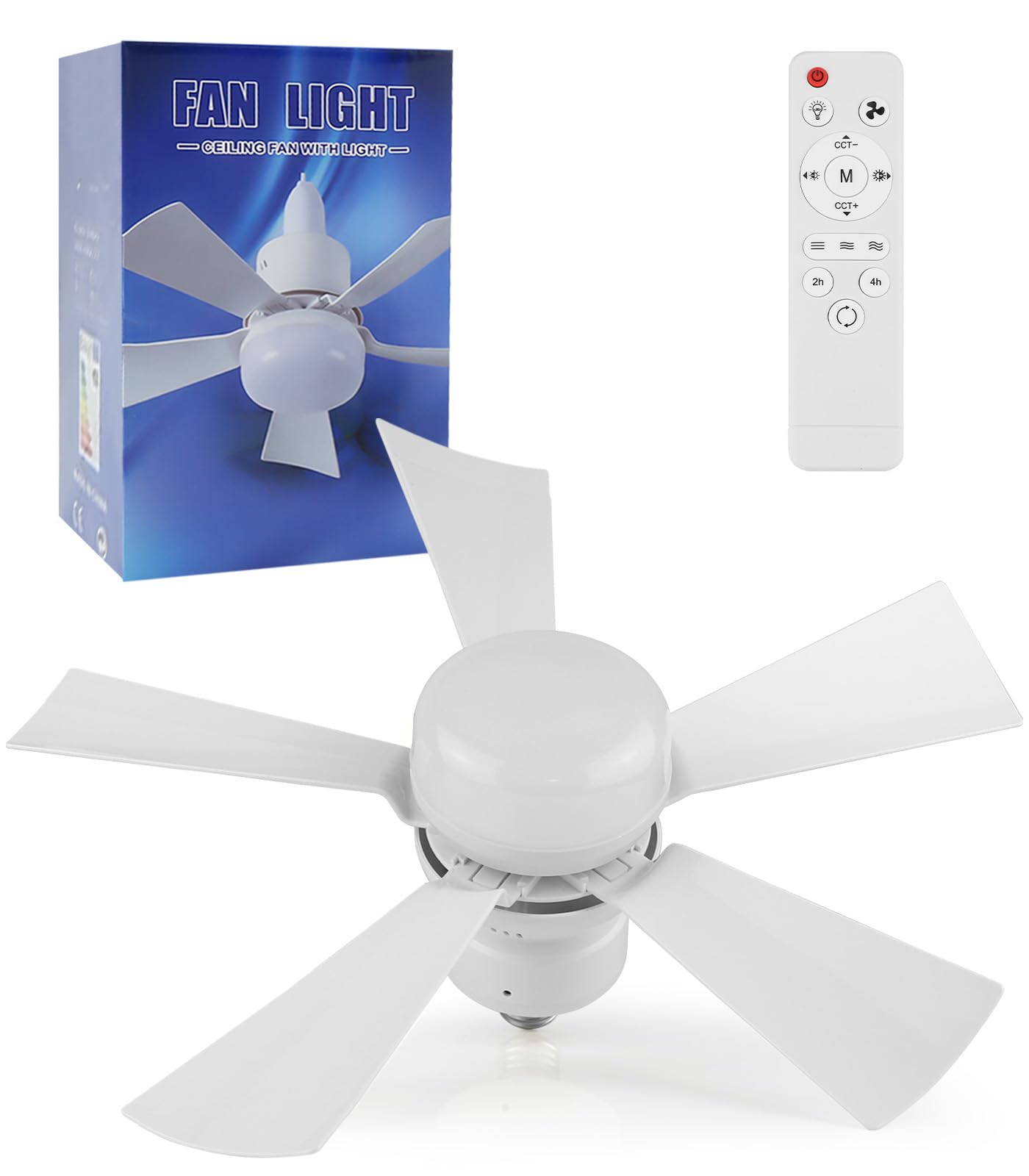 Ceiling Fans with Lights Bulb Bayonet Fitting B22 and E27 Socket 40W