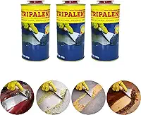 Stripalene Kit 3 Latas Removedor de Tintas, Texturas e Vernizes, 500g cada, para Automóveis, Madeiras e Paredes