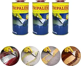 Stripalene Kit 3 Latas Removedor de Tintas, Texturas e Vernizes, 500g cada, para Automóveis, Madeiras e Paredes