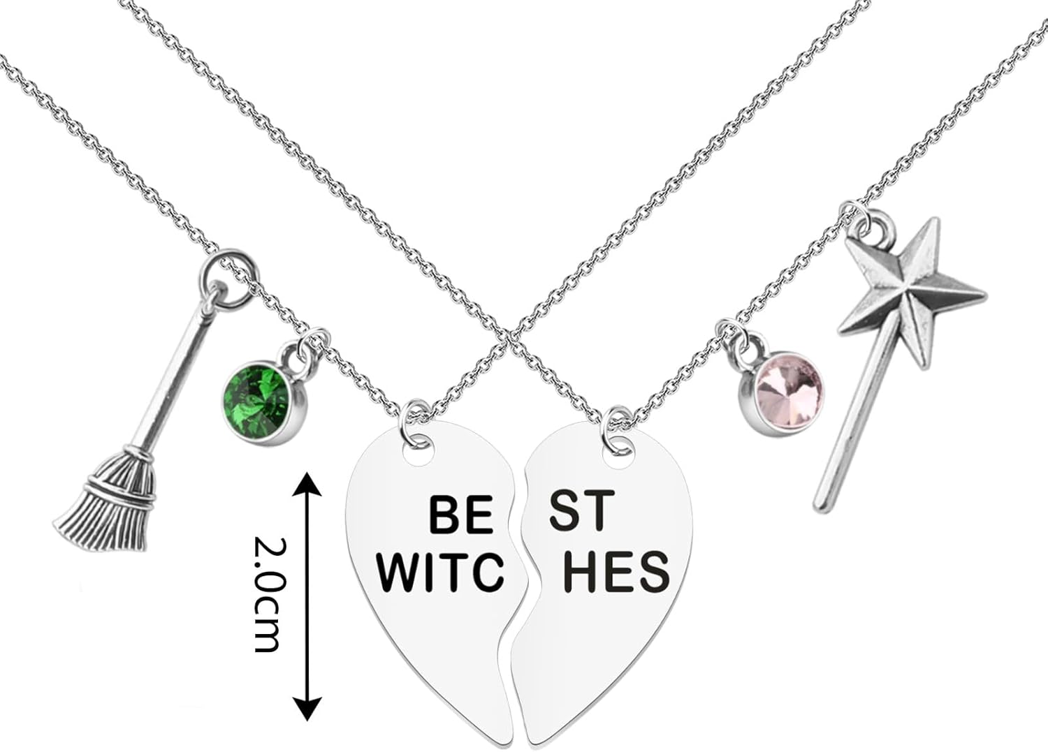 BLEOUK Witches Pendant Necklace Set Witches Movie Themed Jewelry Fantasy Adventure Witch Lover Friendship Present - Image 3