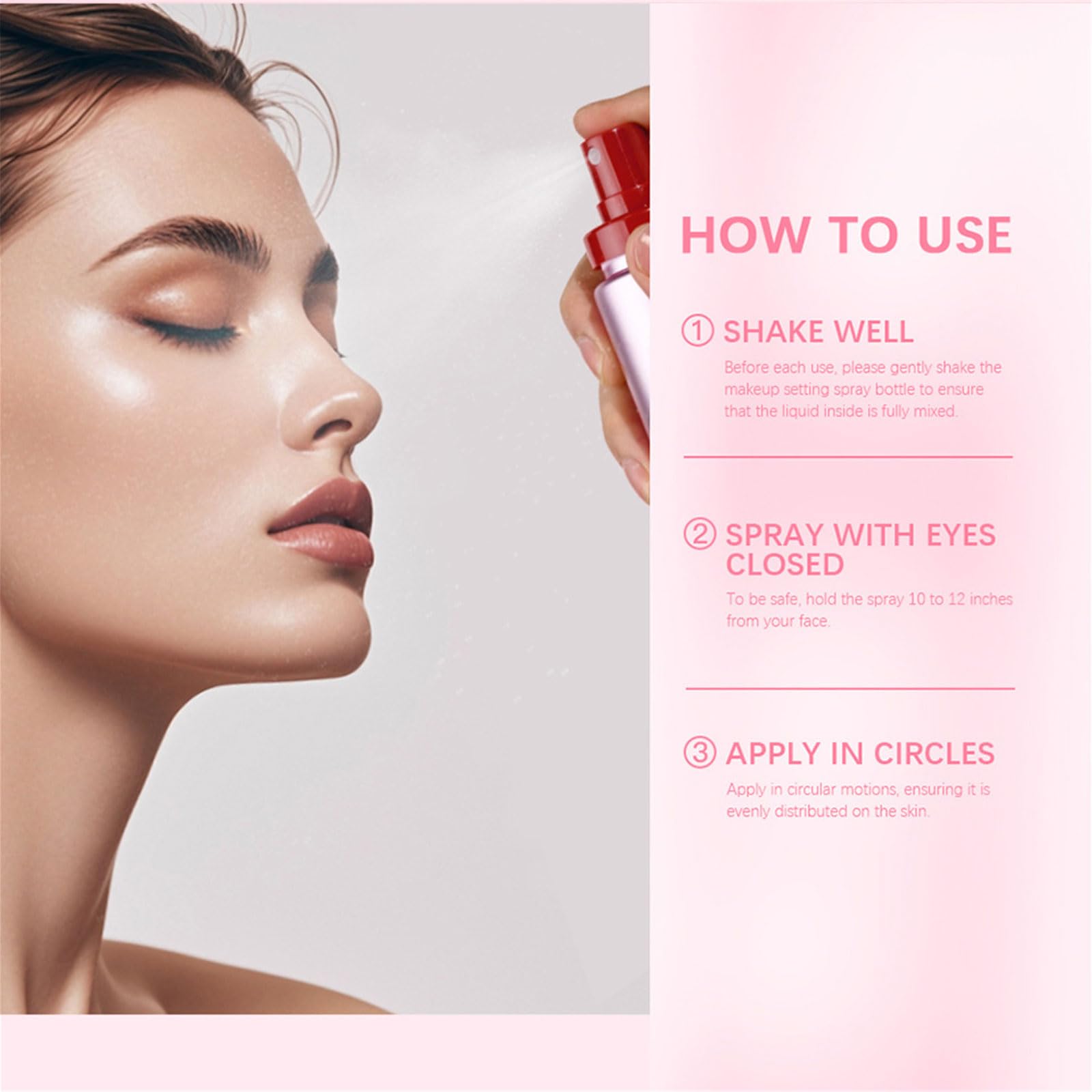 Nawwgy Long Lasting Matte Makeup Setting Sprays Hydrating Mists for Various Skin Type Waterproof Oil Control Setting Mists Effect Waterproof Matte Makeup Setting Spray That is not Easy to Smudge