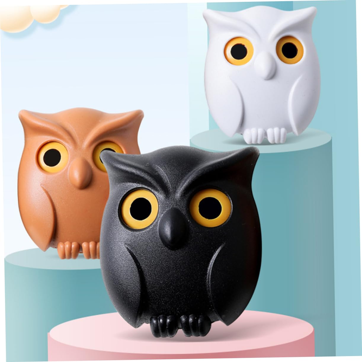 OUNONA 2 Set Ganci Per Chiavi Adesivi Forma Appendini Decorativi Per Ingressi E Cucine Facili Da Installare Trapano Pratici E Resistente 3 Pezzi*2