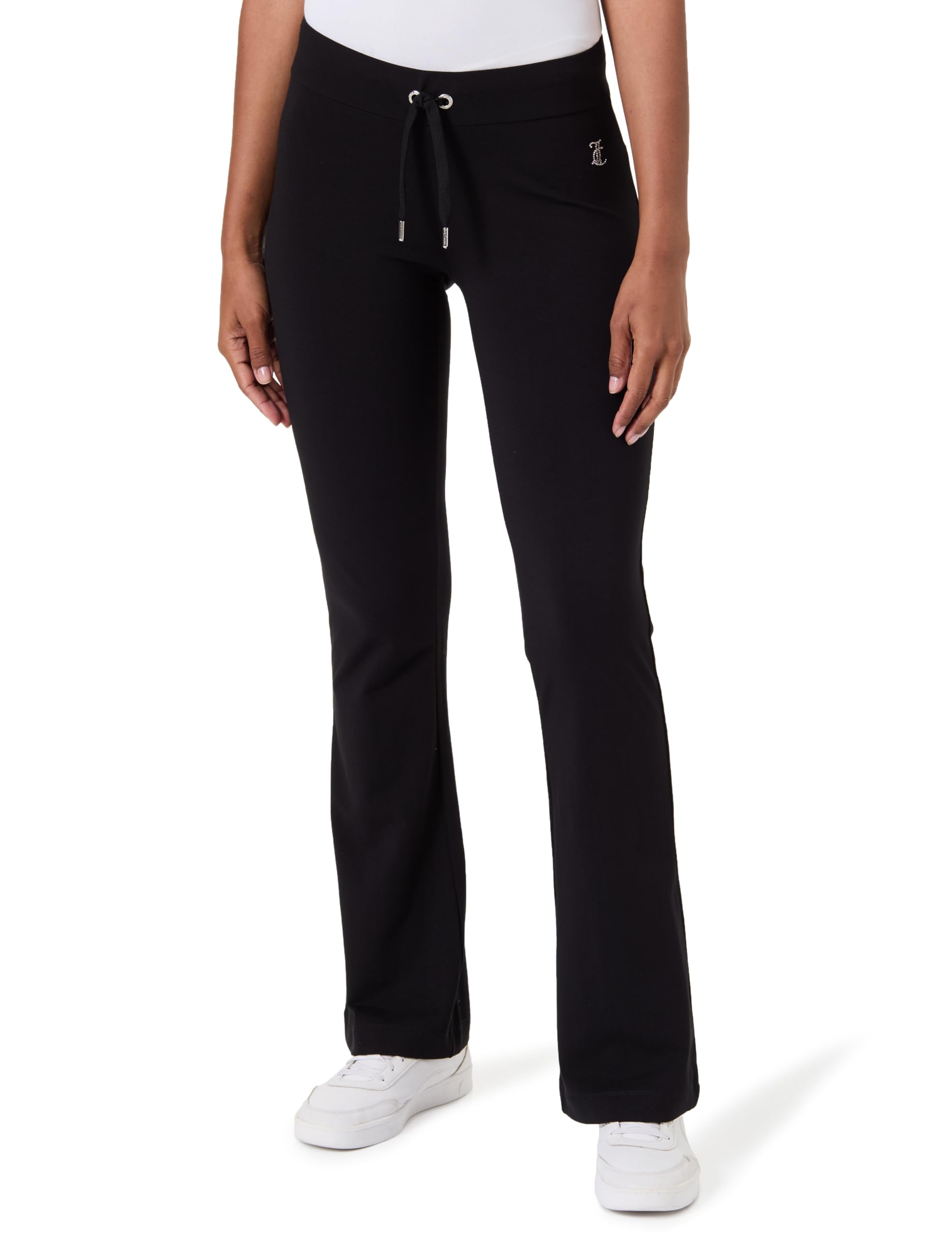 Juicy Couture Damen Apollo Low Rise Pants-Jersey Trainingshose Sweathose für Sport Freizeit Fitness mit Tunnelzug in Versch. Farben Lässige Hose