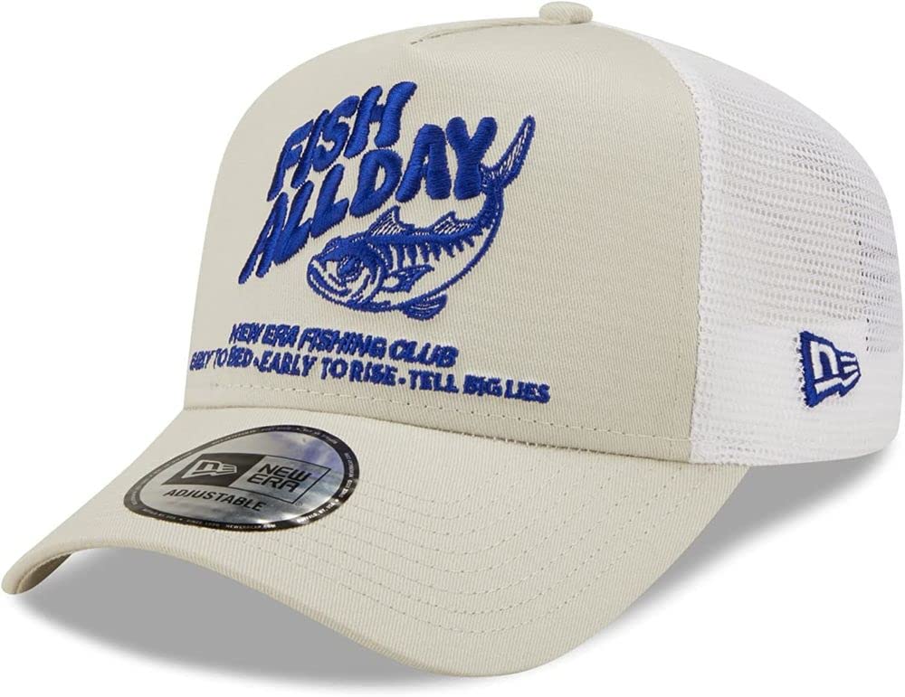 New Era - Fishing Trucker Snapback Cap - Beige Beige.