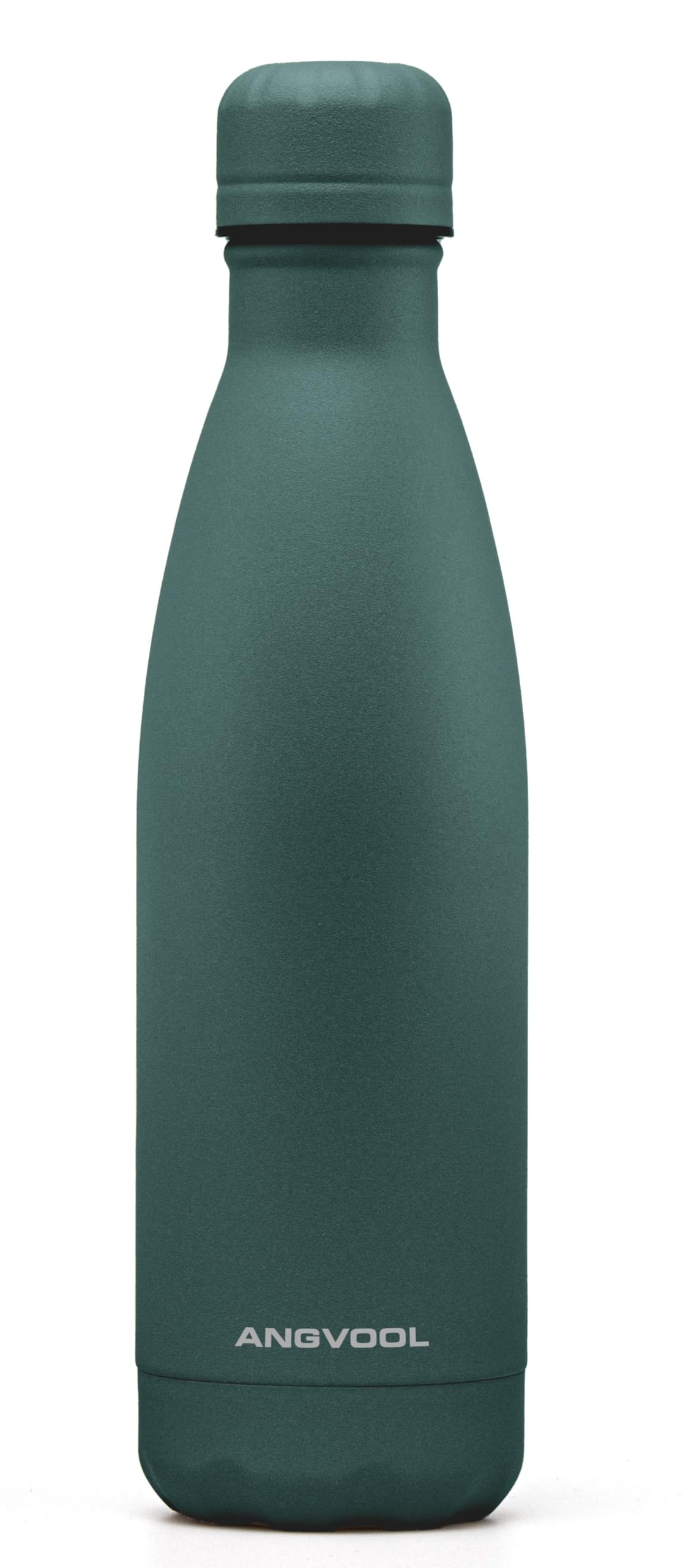 Insulated Water Bottle, Stainless Steel Metal Thermal Flask for Hot and Cold Drinks, Leak Proof BPA Free Drinking Bottles for Kids or Adults (Hunter Green, 500ml)