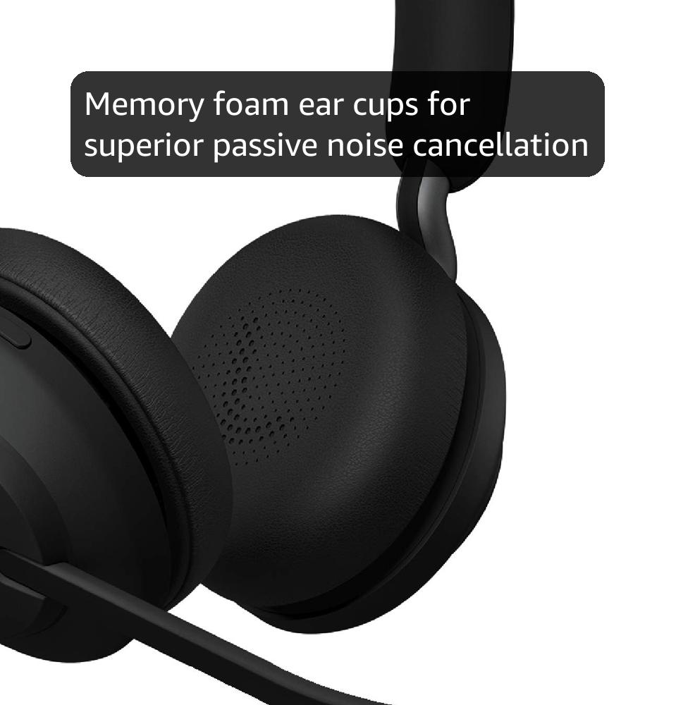 Amazon.com: Jabra Evolve2 65 UC Wireless Headphones with Link380c