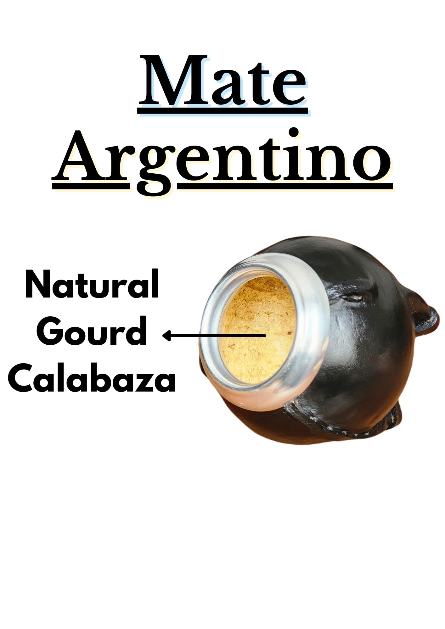 Argentyński ręcznie robiony matowy wykonany z naturalnej dyni i czarnej skóry, matowy ze stalową żarówką, Yerba Mate Gourd Cup, Matowy kubek