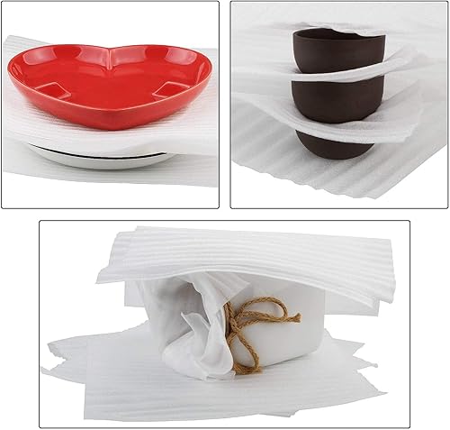 Miniatura 5 de Hojas de espuma de 12 x 12 pulgadas para embalaje de suministros de mudanza, espuma de embalaje de espuma de cojín para platos, China, cristalería,