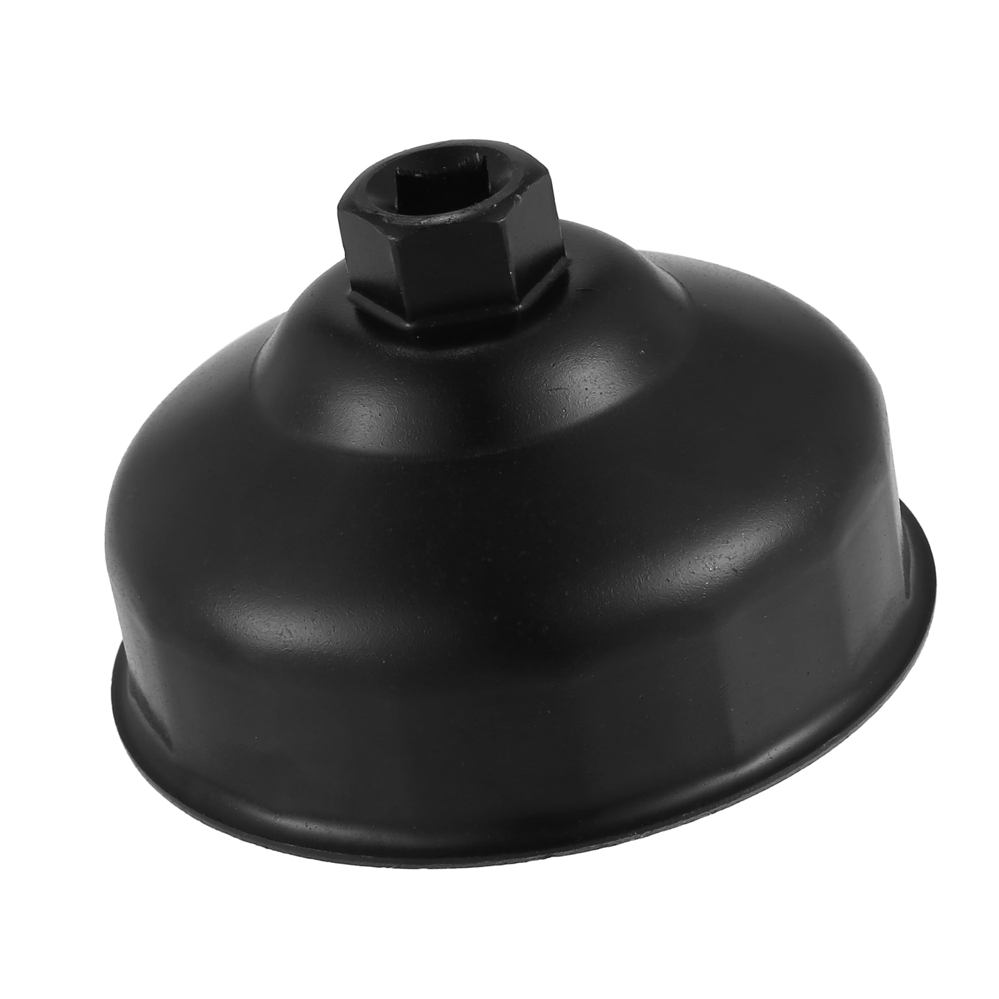 A ABSOPRO Car Oil Filter Wrench 86mm 16 Flutes Oil Filter Socket Wrench Housing Cap Socket Remover Tools for BMW X5 2000-2017 Metal Black