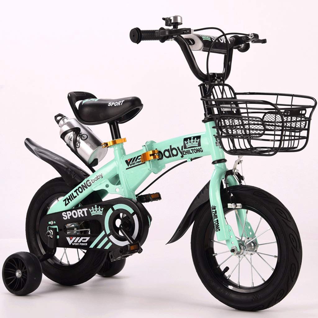 Amazon Co Jp 子供自転車 キッズバイク マウンテンバイク クロスバイク 幼児自転車折りたたみポータブル ブレーキウォーターボトルコンパクト 子供の自転車12 14 16 18 ガールズボーイズの年齢のための2 9歳の子供 スポーツ アウトドア