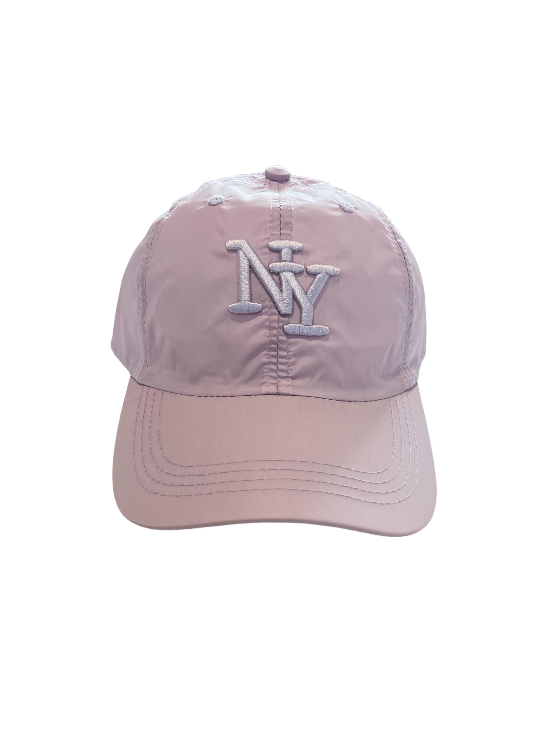 BLUECHOLON 6 Panel NY Embroidered Children's Cap with Adjustable Closure. with Embroidered Ventilation Holes. Cap Children, Girls and Boys Between 4 and 13 Years, Lilac/Purple, 30 Inches