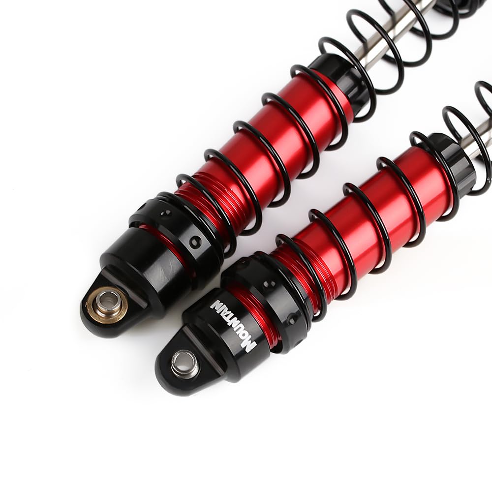 INJORA RC Schokbreker RC Schokbreker met Lente RC Onderdelen voor 1:10 RC Crawler Axial SCX10 90046 AXI231017 Traxxas TRX-4 D90 (Rood&Zwart, 100mm INJORA RC Schokbreker RC Schokbreker met Lente RC Onderdelen voor 1:10 RC Crawler Axial SCX10 90046 AXI231017 Traxxas TRX-4 D90 (Rood&Zwart, 100mm