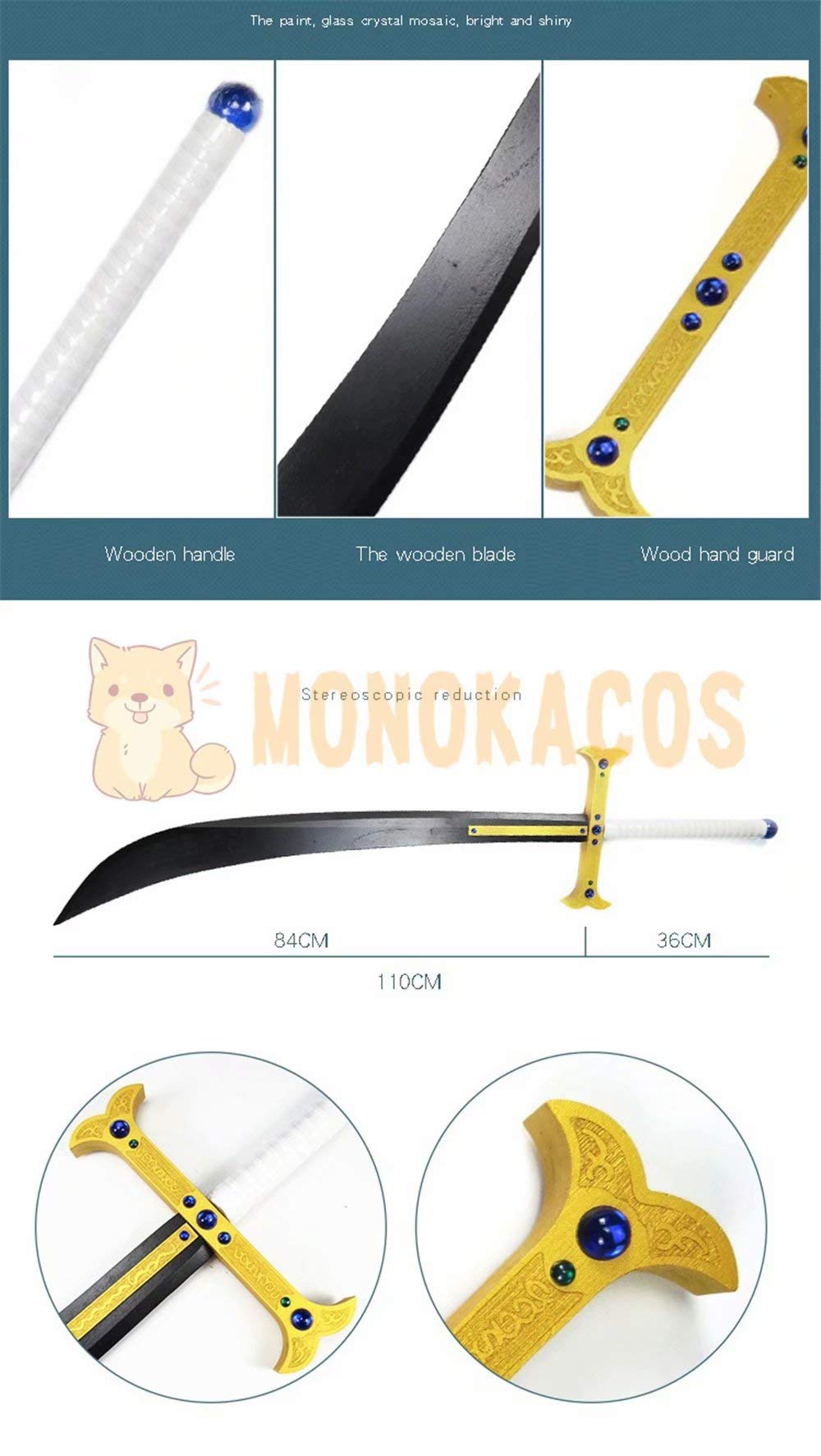 Amazon.co.jp: MONOKA-COS 王下七武海 鷹の目 ジュラキュール·ミホーク