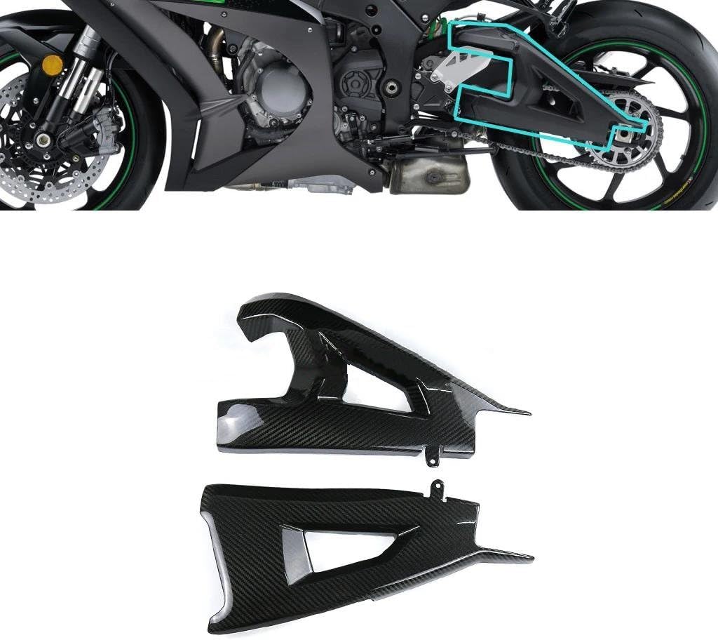KAWASAKI ZX 10RR 2016+ カーボンファイバー スイングアームカバー