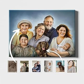 Turn Me Royal Custom Portrait: Merge Photos into Family Painting with Oi...