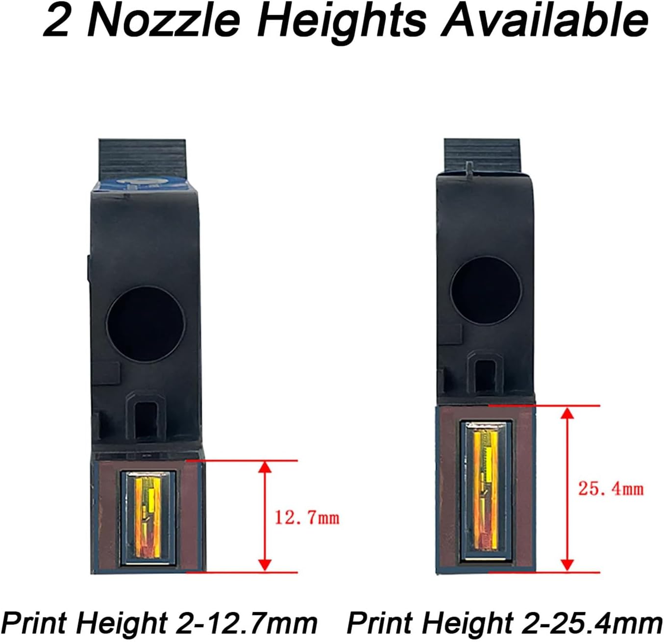 Ink Cartridge 0.5" for 260E Automatic Inkjet Coding Machine, 42ml Quick Dry Solvent Original ER520 Ink, 0.5inch/12.7mm Printing Height, White