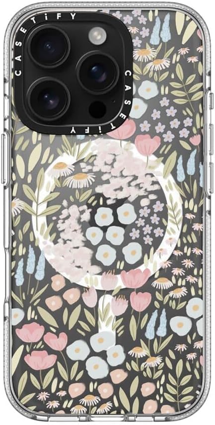 CASETiFY Clear iPhone 16 Pro Case [Not Yellowing / 6.6 ft. 3X Military Grade Drop Protection/Magsafe] - Eleanor - Clear - Image 2