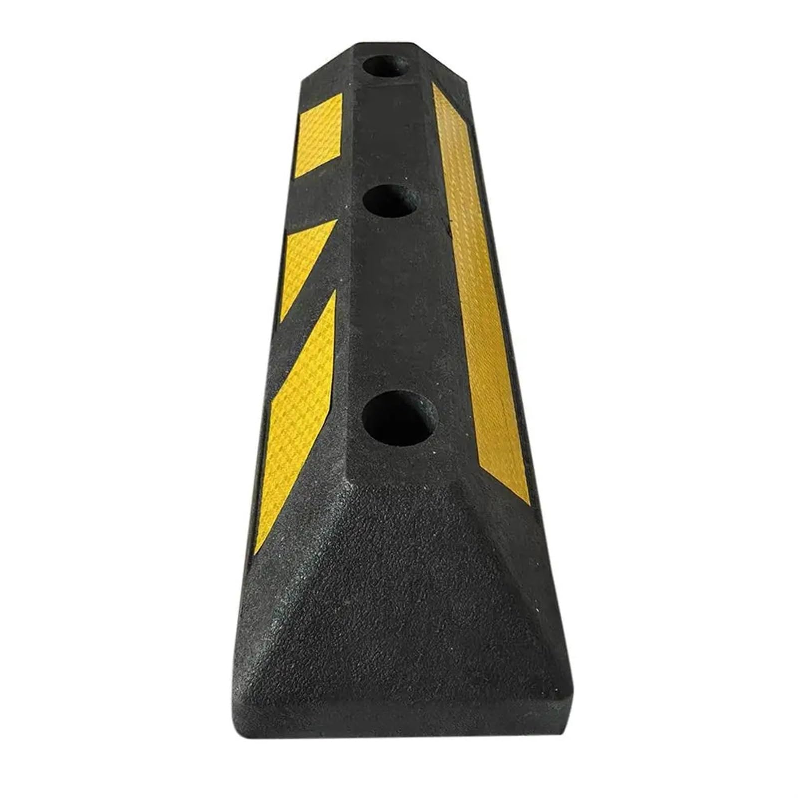 Parkplatz-Radstopper, Schwarze Gummi-Parkstopper, 2 Stück, for Pkw, LKW, Anhänger, Gabelstapler(Black 1pcs)