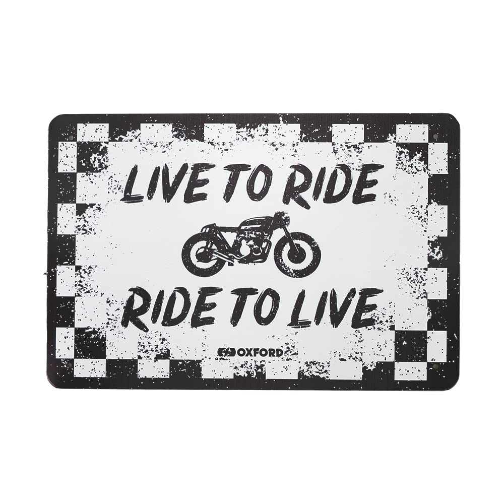 Oxford Products Motorcycle Metal Sign. Garage, Shed, Workshop.