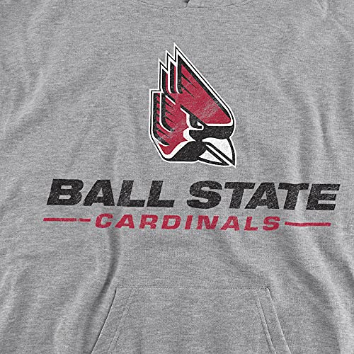 Ball State University Official Distressed Primary Youth Kids Boy/Girls Pull-Over Hoodie Sweatshirt2