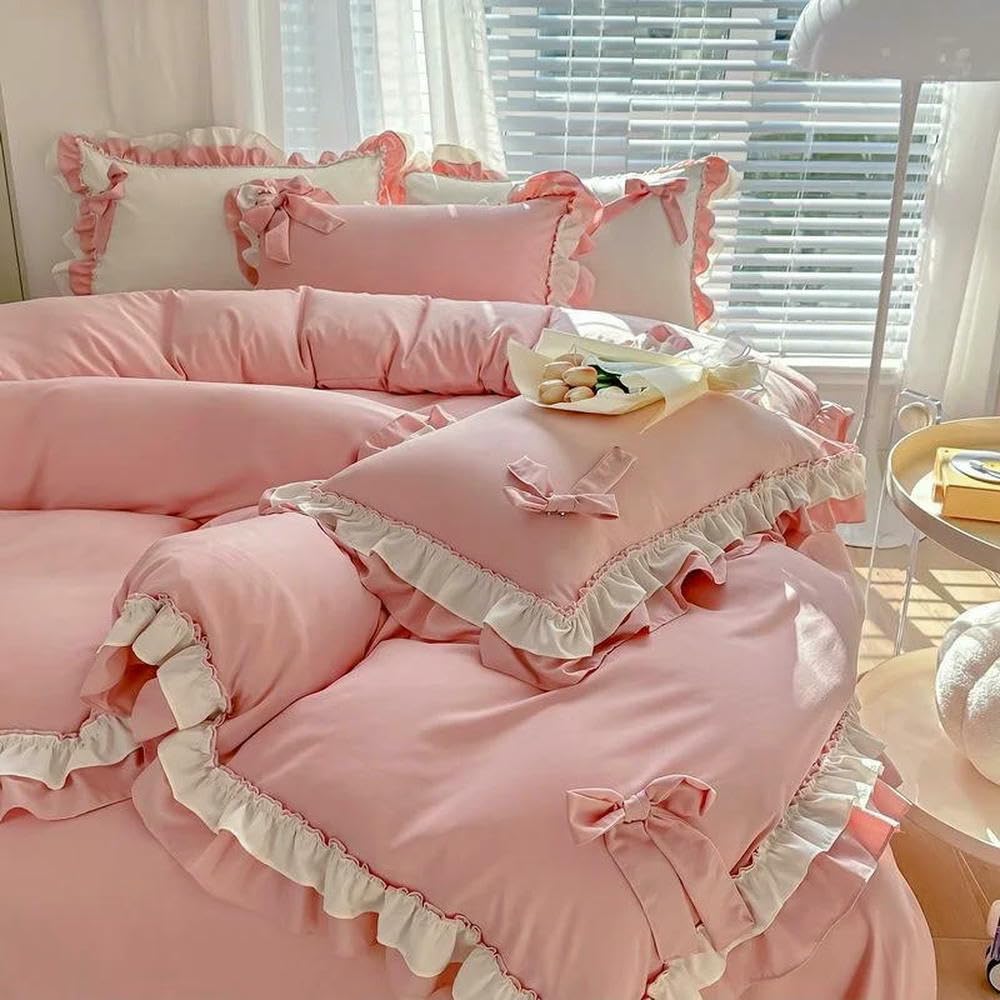 Parure de lit princesse verte pour chambre de fille style champêtre chic