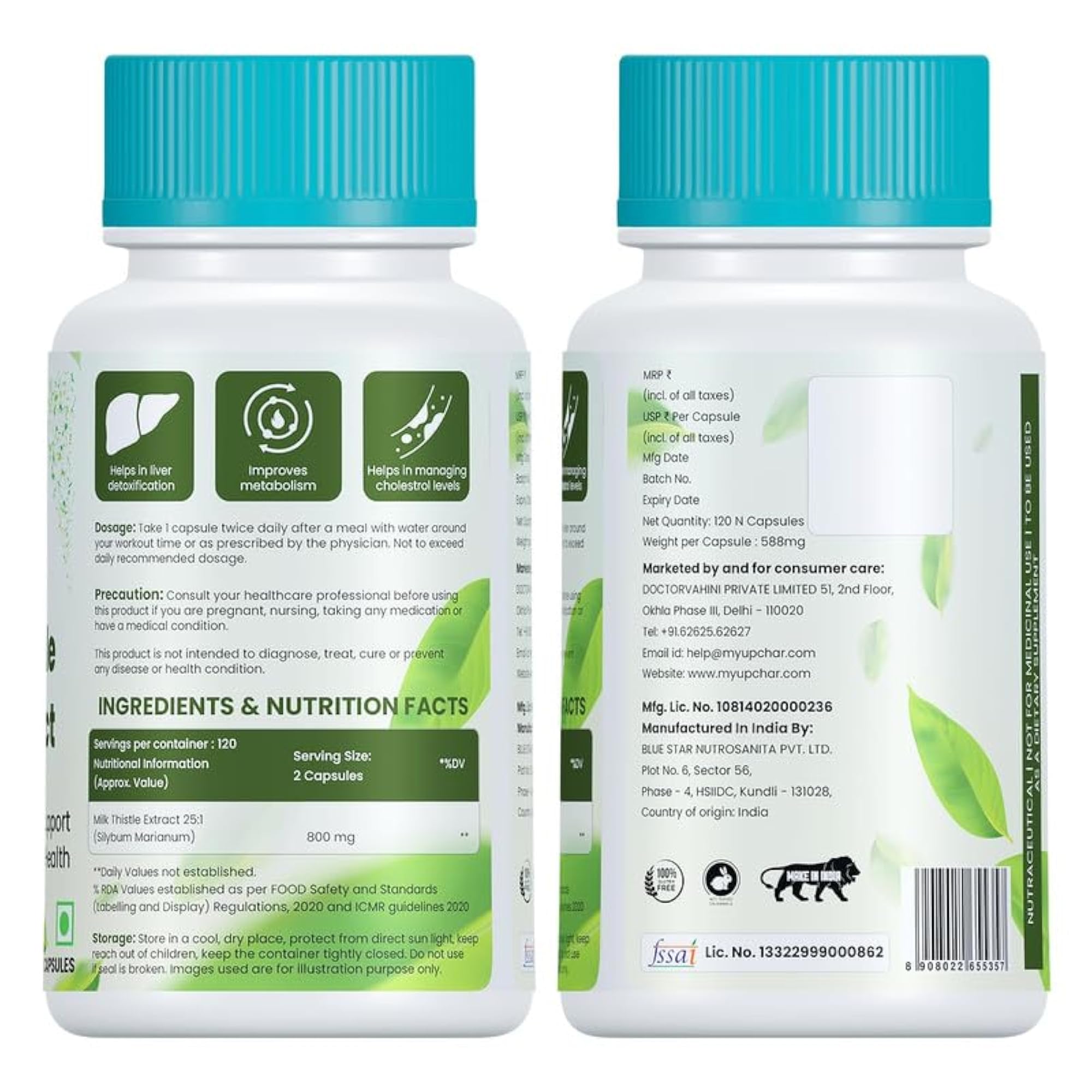 Milk Thistle Extract, Detox Supplement