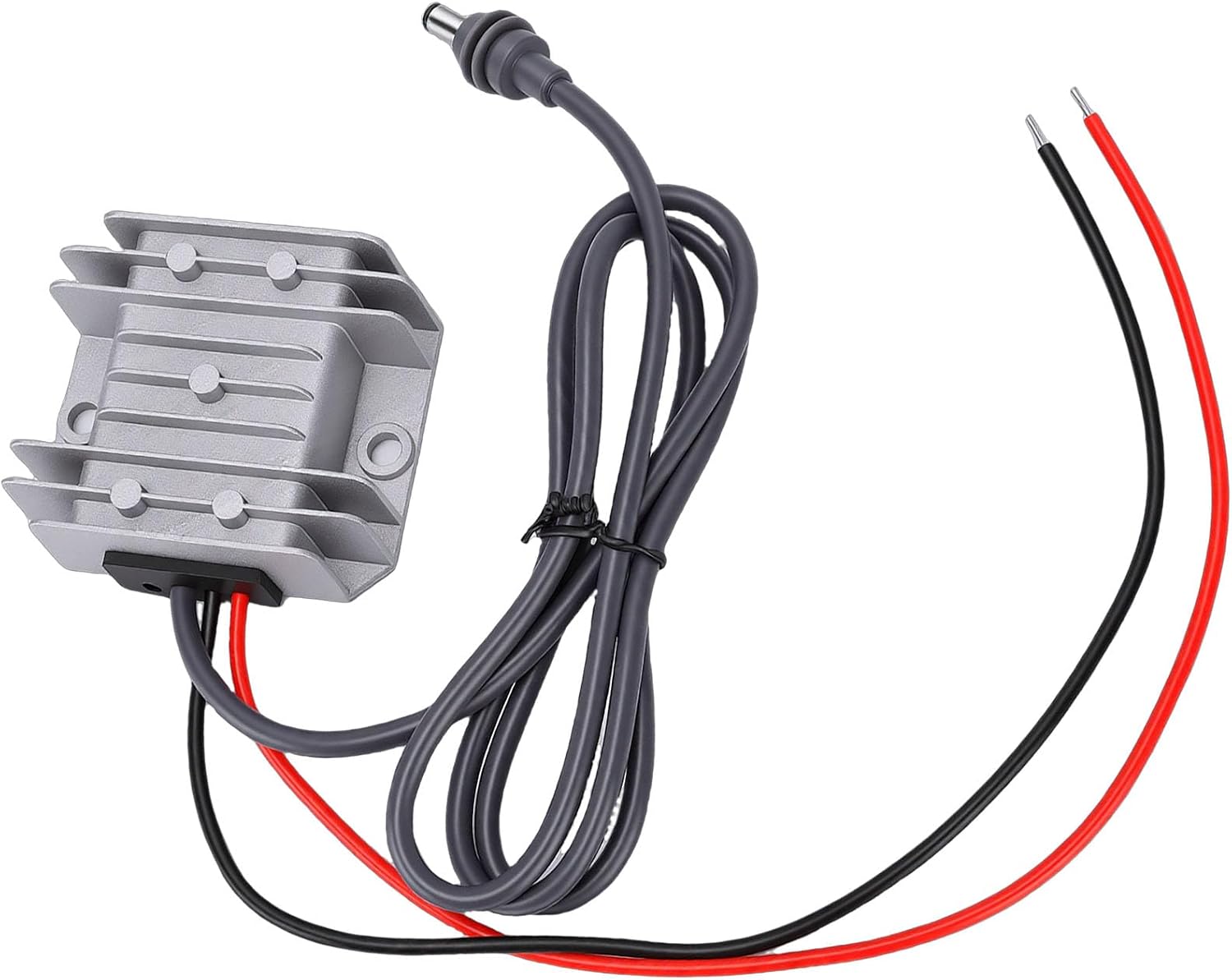 Qinlorgo 12V 24V to 30V Boost Converter, Power Adapter for Mini Rectangular Satellite with 3.5A 105W Stable Output, Waterproofing IP68 Rating, for RV, Truck, Boat & Outdoor Use