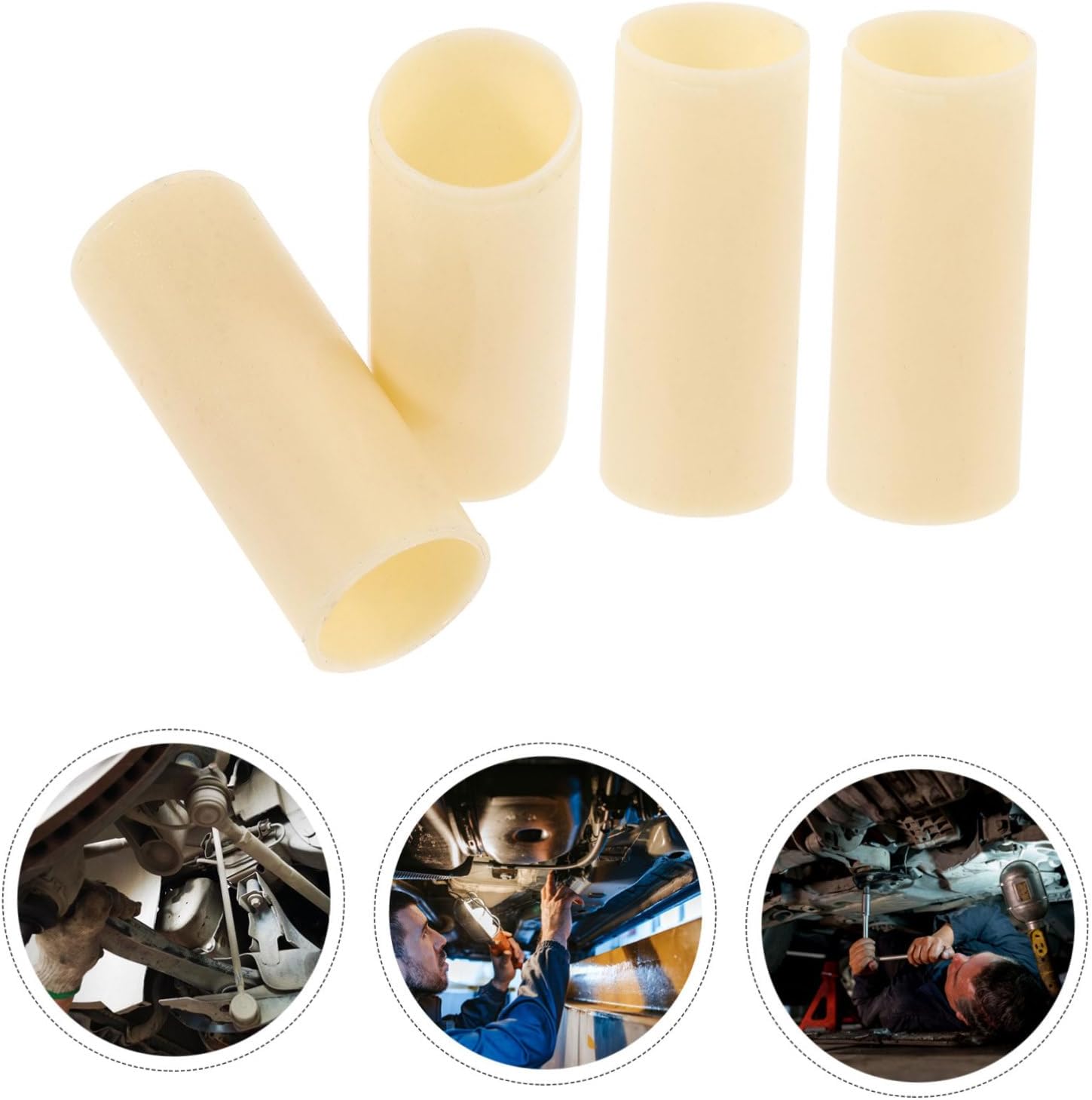 4pcs Leaf Spring Bushing for Trailers Replacement Bushing for Enhanced Stability and Comfort Easy Installation for All Trailer Brands and Models and Precise Fit for Leaf Springs