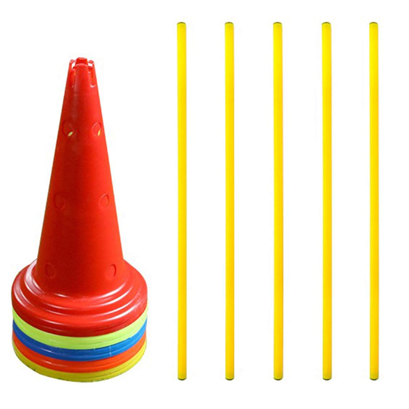 Vallas Entrenamiento Juego de barras de saltar Set De Entrenamiento De Velocidad Y Agilidad Para Niños, Multicolor Portátil Vallas De Pista Equipamiento Multideporte, Kindergarten Athletic Gear