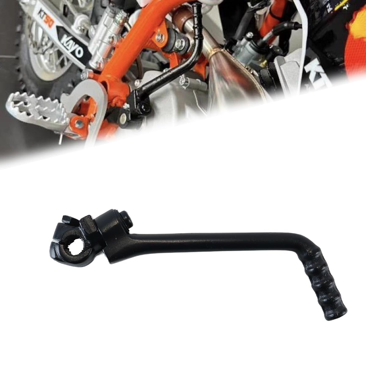 Palanca de pedal de arranque ajustable de 13 mm para motocicletas CG125 XR KXL TTR CRF Pit Dirt Bikes de acero inoxidable negro