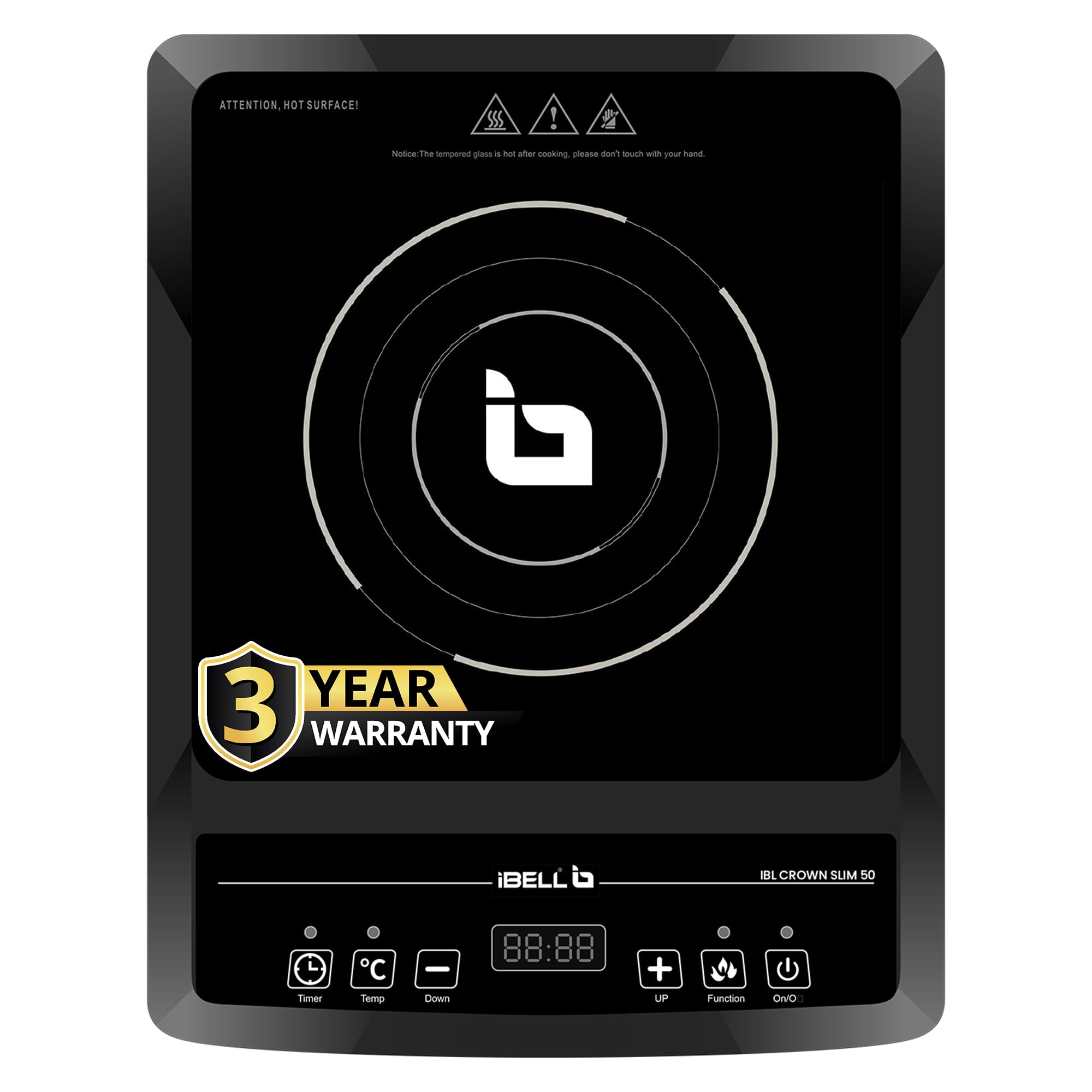 iBELL SLIM50 Induction Cooktop, 2000W, BIS Certified, LED Display, 2 Yr Warranty, Auto Shut-Off, Over Heat Protection (Black)-image-17