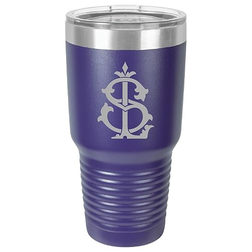 Miniatura 7 de YETI Rambler Custom Engraved wMonogram Design New DuraCoat COLORS White, Seafoam Green, Navy, Brick Red, Black or Original Stainless Steel