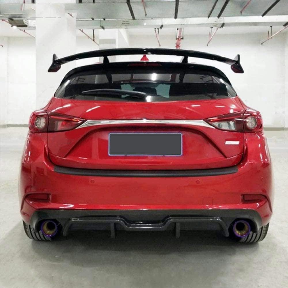 Carbonfaser-Heckscheiben-Dachspoiler, Passend Für Mazda 3 Axela Schrägheck 4-Türer 2014–2019. Fensterspoiler (Carbon), Carbon