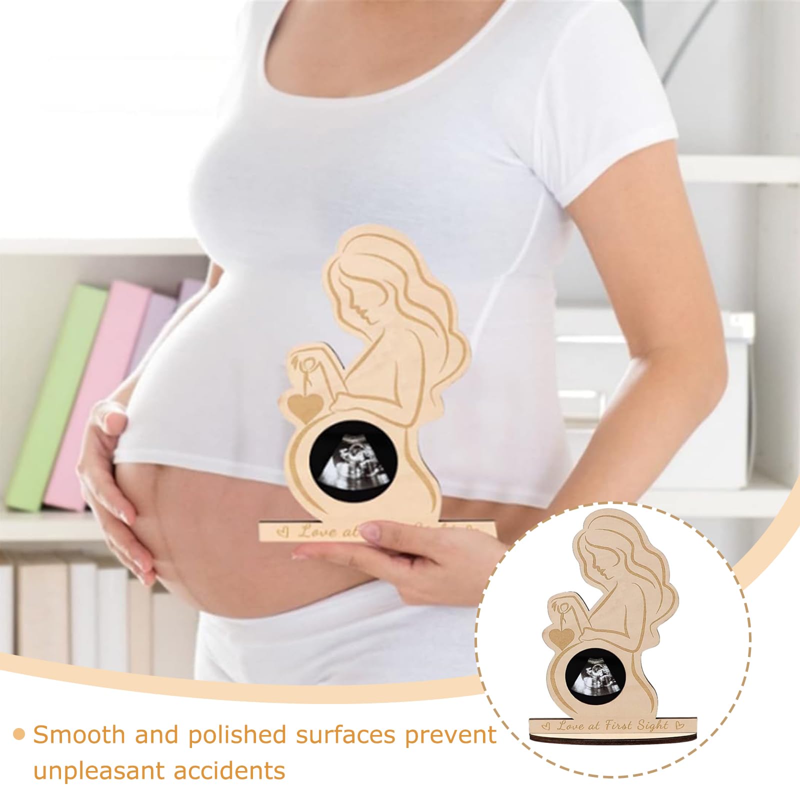 1 Pc cornice in legno per immagine ad ultrasuoni bambino, per donne incinte, idee regalo per future mamme baby shower