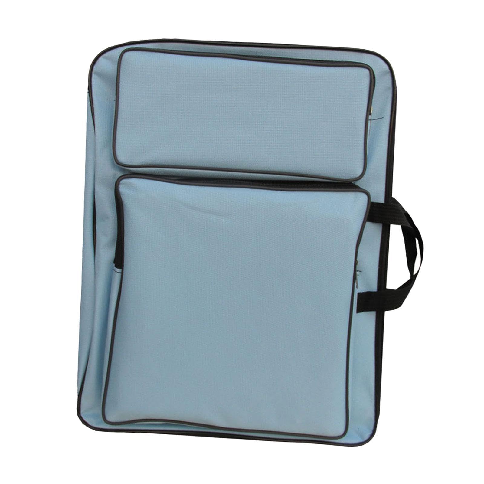 Estuche de arte para niños, bolsa de arte para dibujar, libros de bocetos, viajes, artistas, mochila, morado, 49 x 36 cm, Juego de 5 (azul claro, 49 x 36 cm), 49x36cm