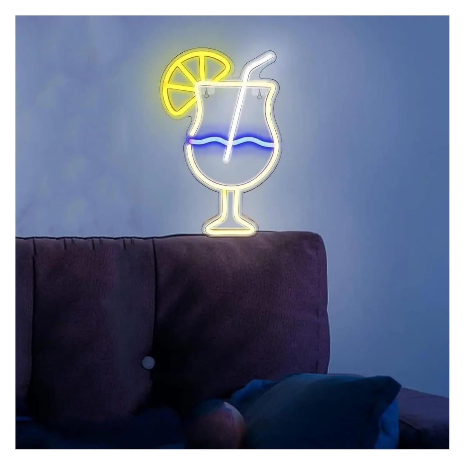 lampe au néon Pour les enseignes au néon pour boissons, alimentées, idéales pour cocktails, magasins, fêtes