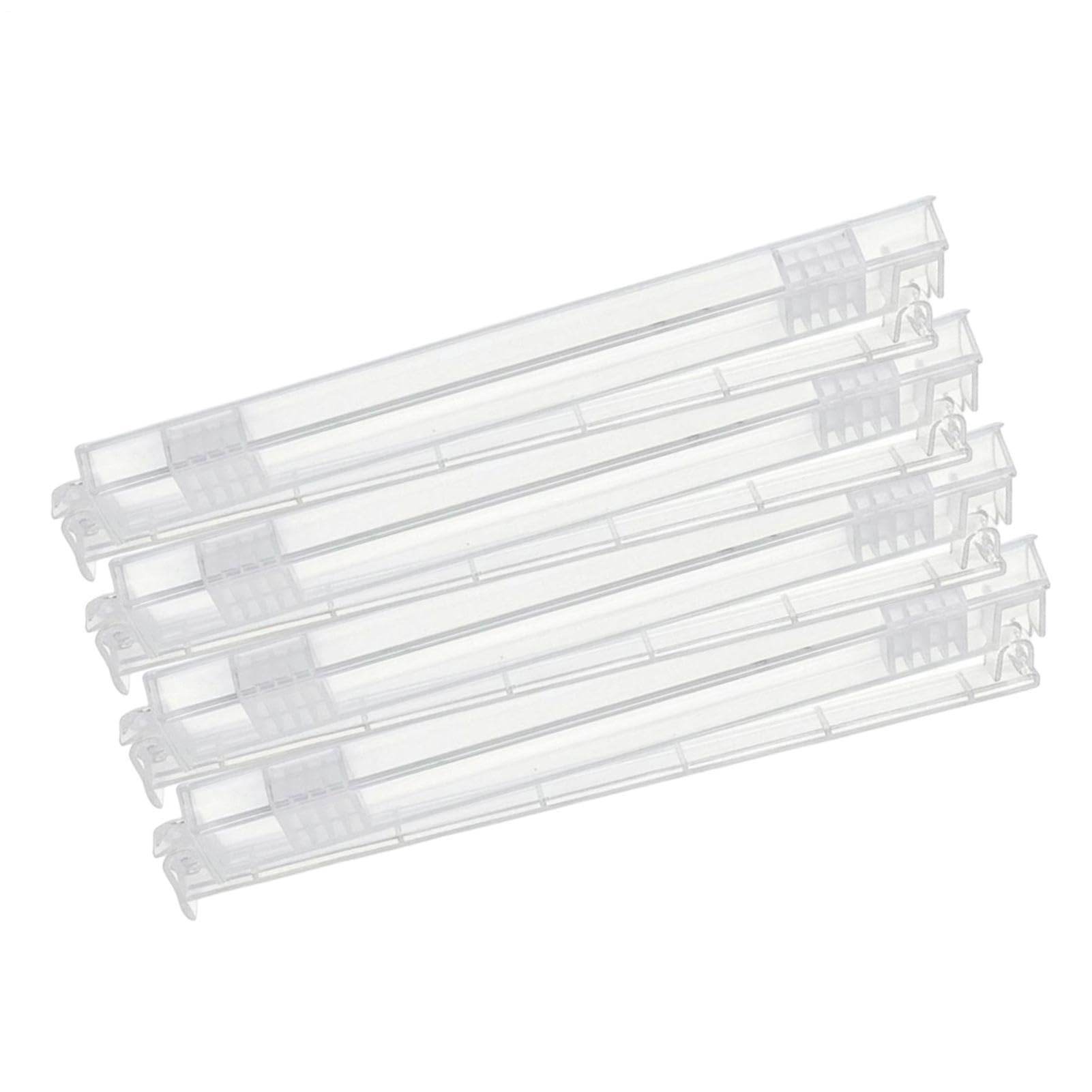Generico Portable Mahjong Tile Rack Set - 4 Piece Transparent Racks with Pusher for Adults Beginners